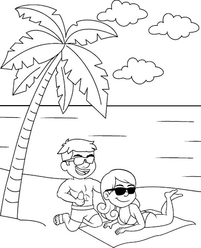 Trải nghiệm nghệ thuật mùa nắng cùng tô màu mùa hè