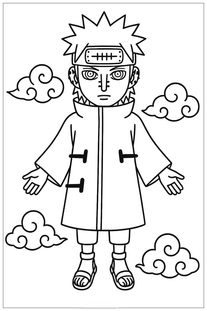 Bé thỏa sức sáng tạo với naruto đẹp tranh tô màu naruto lục đạo