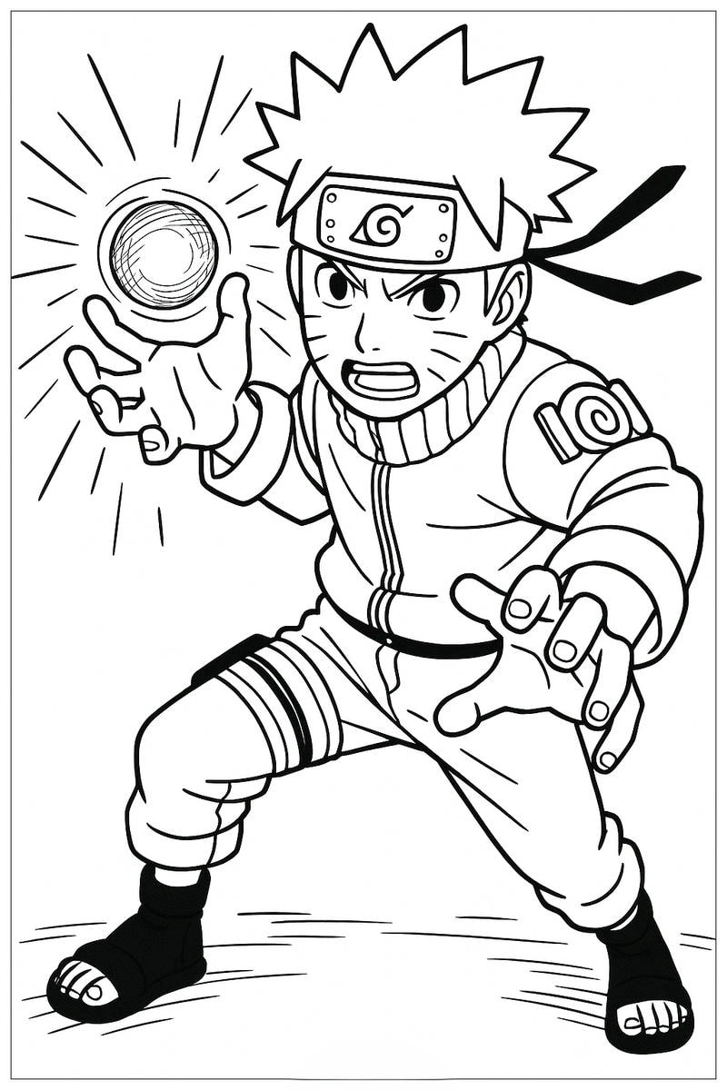 Thể hiện cá tính với bộ hình ảnh naruto tô màu độc đáo