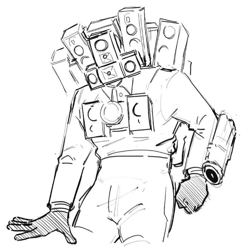 Bé thêm đam mê sáng tạo cùng bộ tranh tô màu speakerman v2 đặc sắc