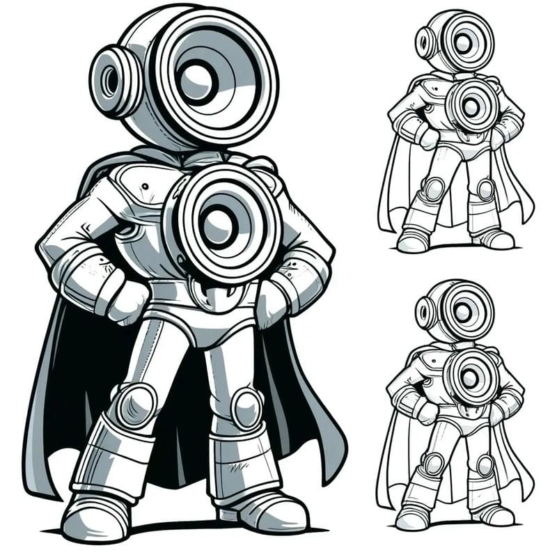 Tranh tô màu Speakerman là gì?