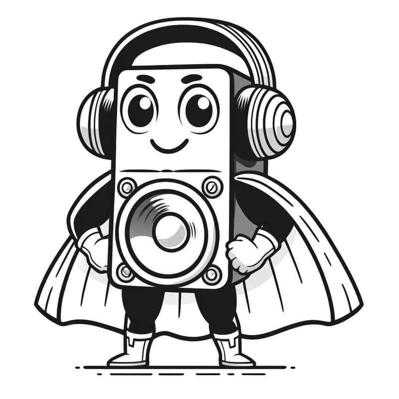 Khơi dậy sáng tạo cùng bộ hình ảnh tô màu speakerman dành cho bé năng động