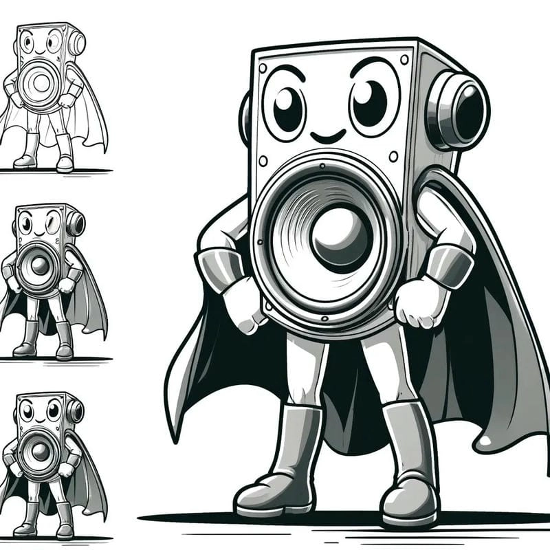 Rèn luyện sự tập trung với tranh tô màu titan speakerman cho bé yêu sáng tạo