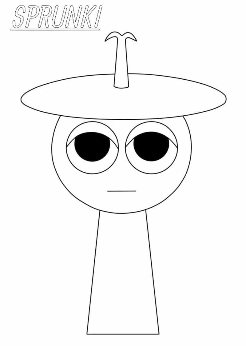 Tranh tô màu các nhân vật trong sprunki sống động sắc nét