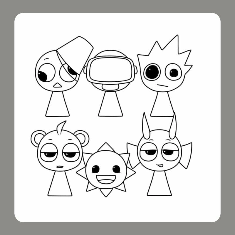 Tô màu Sprunki cute là như thế nào để bé mê mẩn?