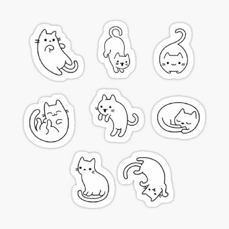 Tô điểm không gian với doodle tô màu sticker cute độc lạ