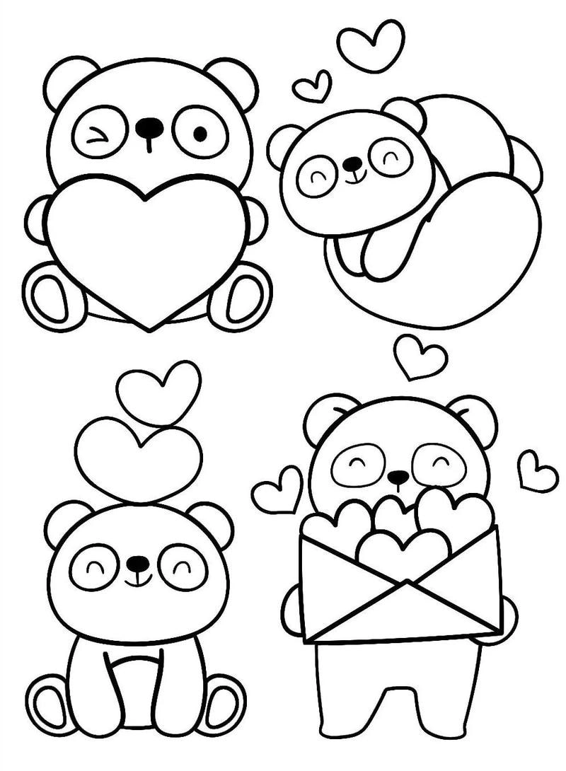 Hàng loạt hình vẽ tranh tô màu sticker cute cho bé khám phá