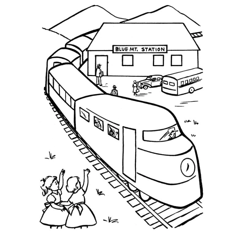 Khơi nguồn sáng tạo cùng tô màu xe tàu lửa ngộ nghĩnh