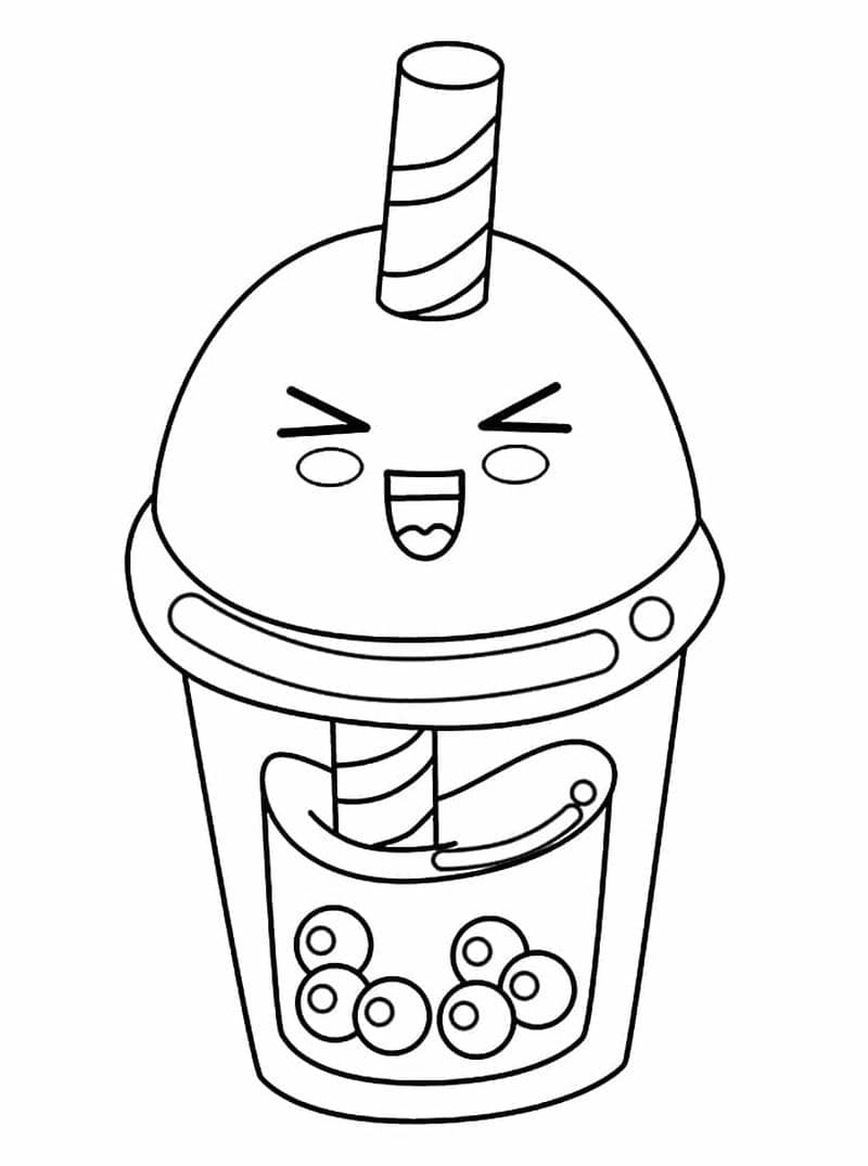 Bộ sưu tập tô màu sticker trà sữa cute đẹp và hấp dẫn nhất