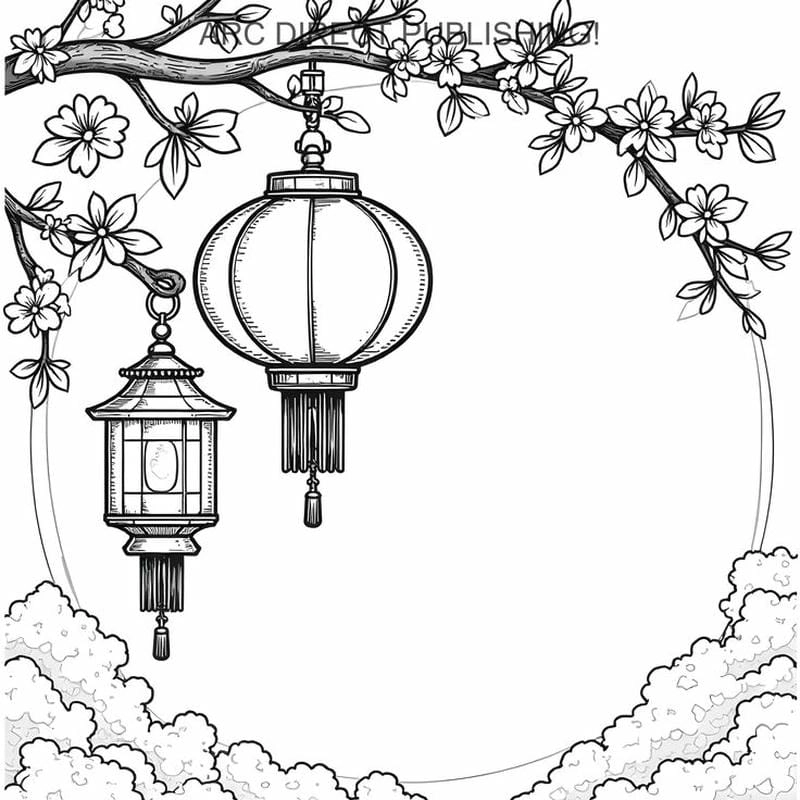 Bé trải nghiệm lễ hội qua lòng tranh tô màu đèn trung thu