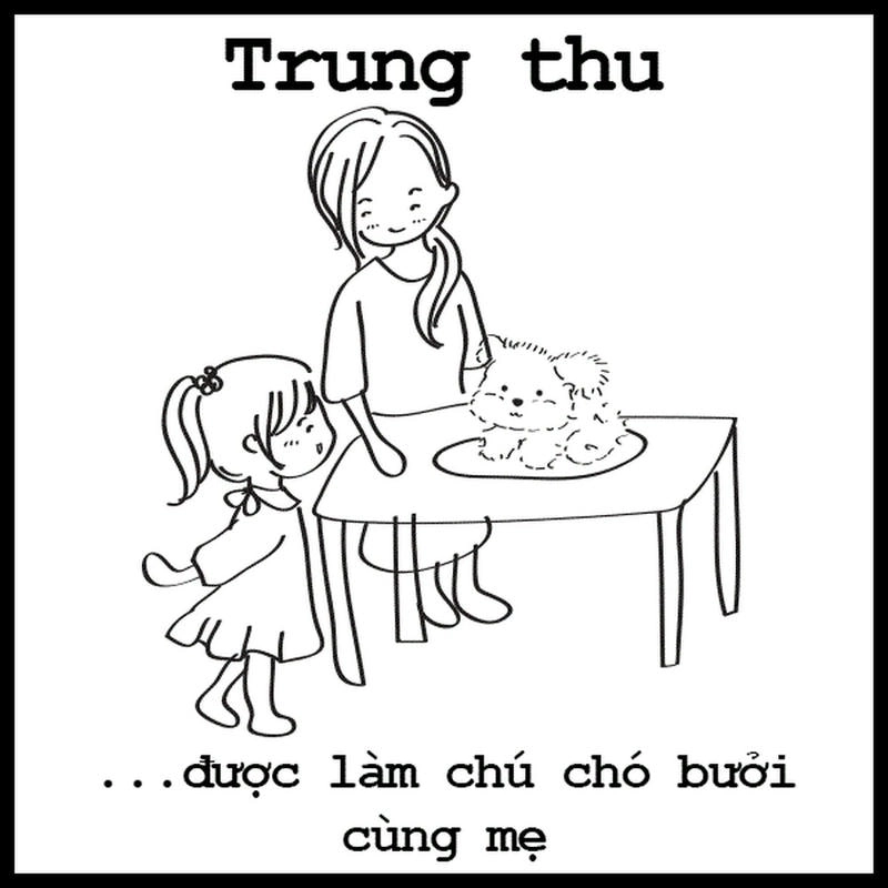Tranh đẹp với hình tô màu trung thu cực kỳ dễ tải