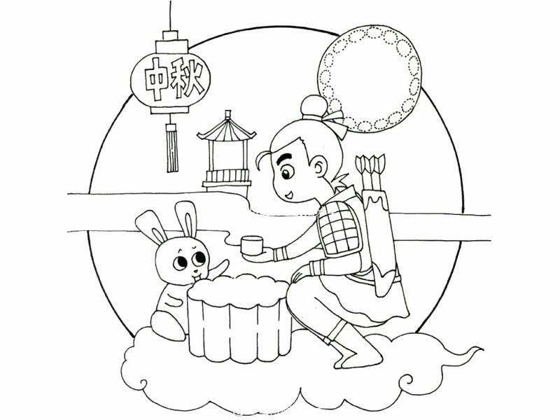 Tô tranh với hình ảnh tô màu trung thu trong mùa lễ hội