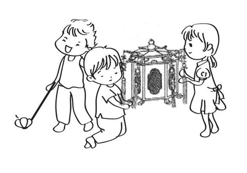 Tuyển chọn tranh tô màu lồng đèn trung thu cực kỳ dễ thương