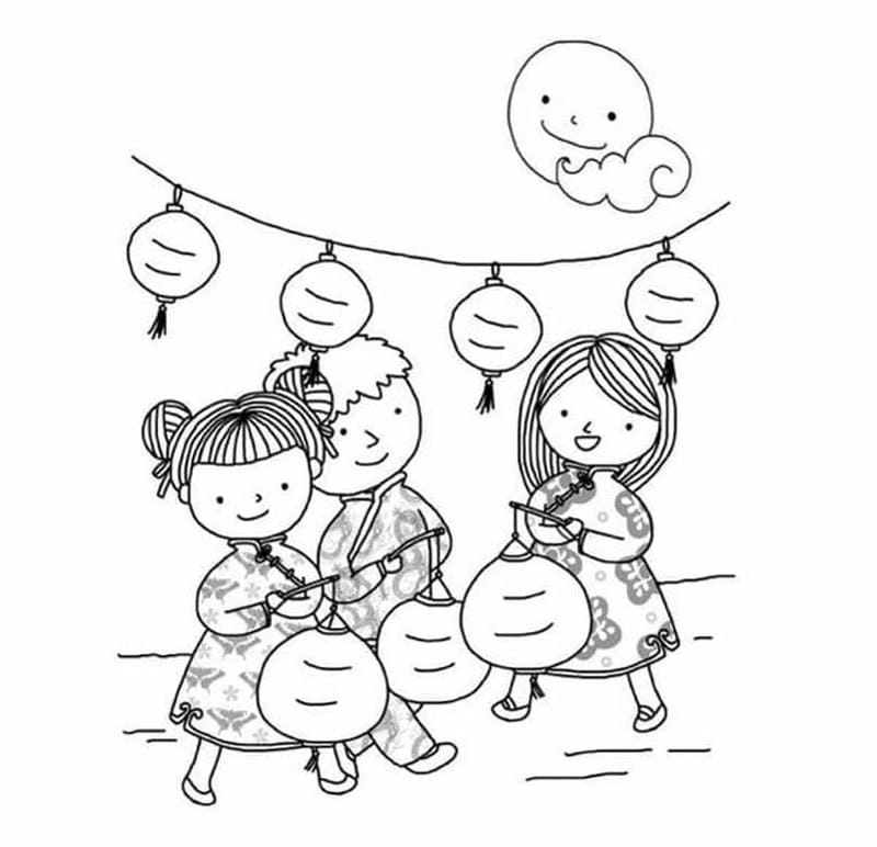 Khám phá nghệ thuật tô màu lồng đèn trung thu sáng tạo