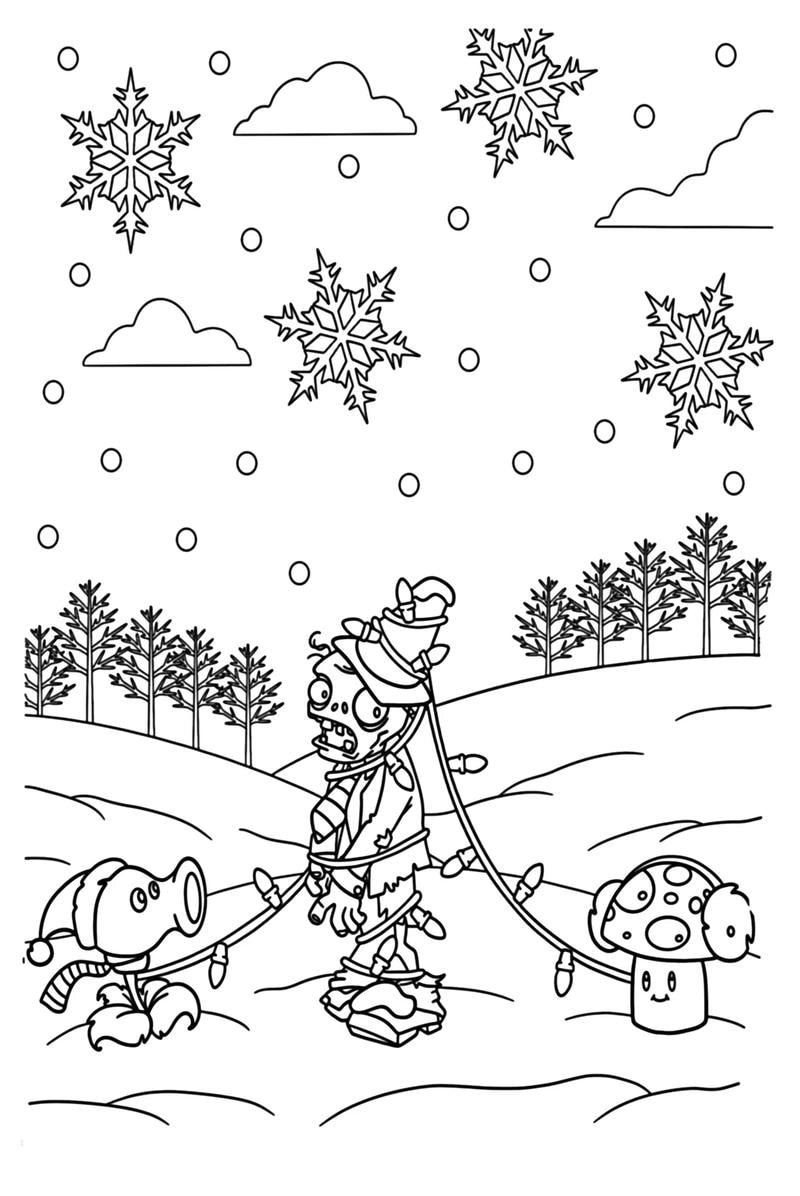 Mẫu tranh tô màu zombies 2 siêu hot đang được tìm kiếm nhiều