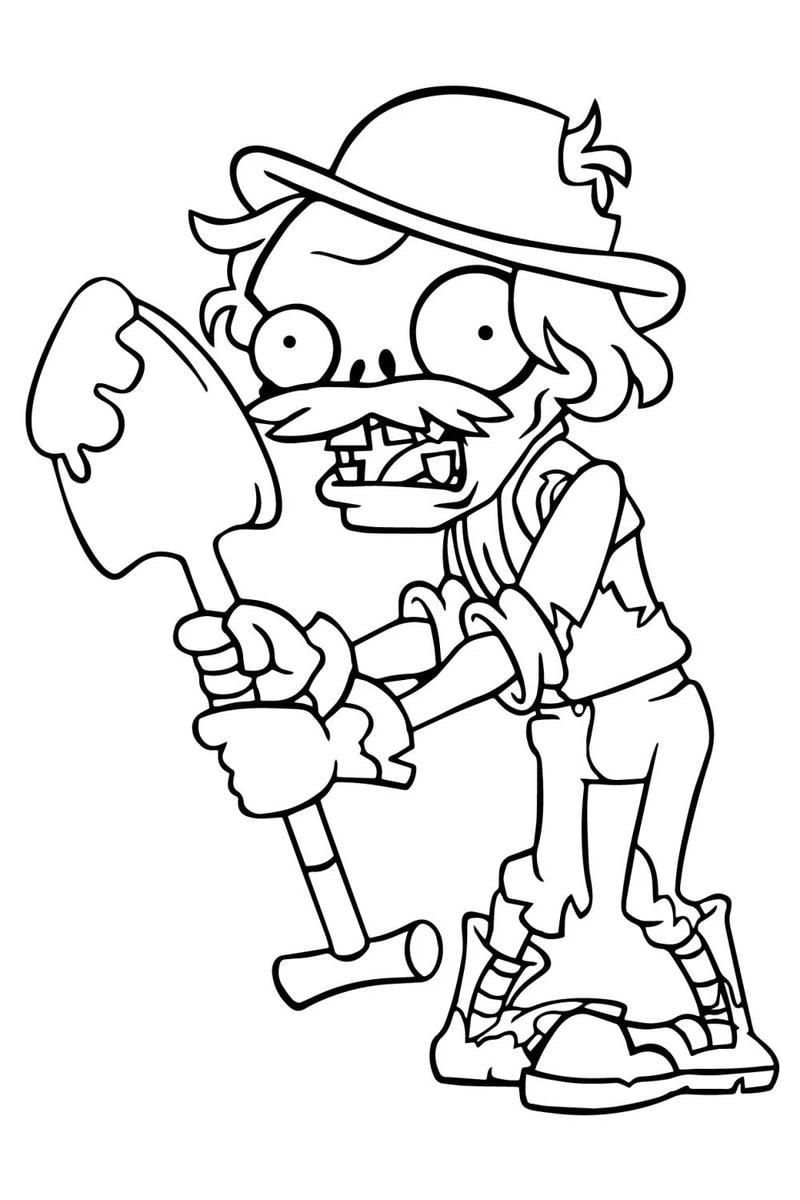 Tập tô cùng bé với bộ tô màu plant zombie thú vị và sáng tạo