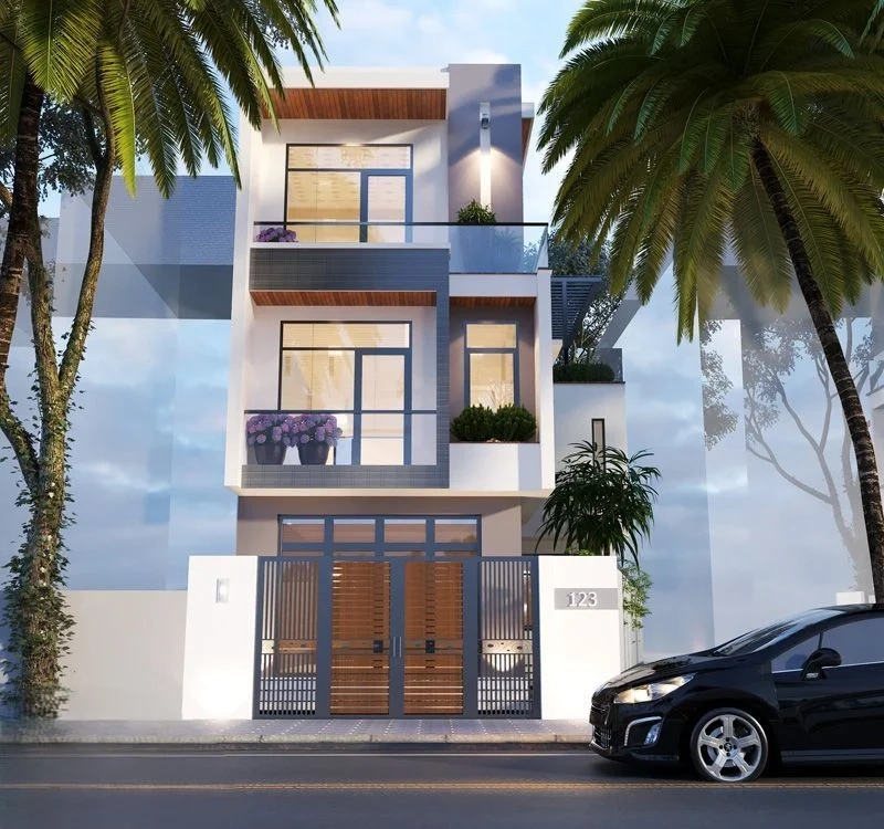 Vẻ đẹp sang trọng của mẫu nhà 3 tầng đẹp tân cổ điển cuốn hút