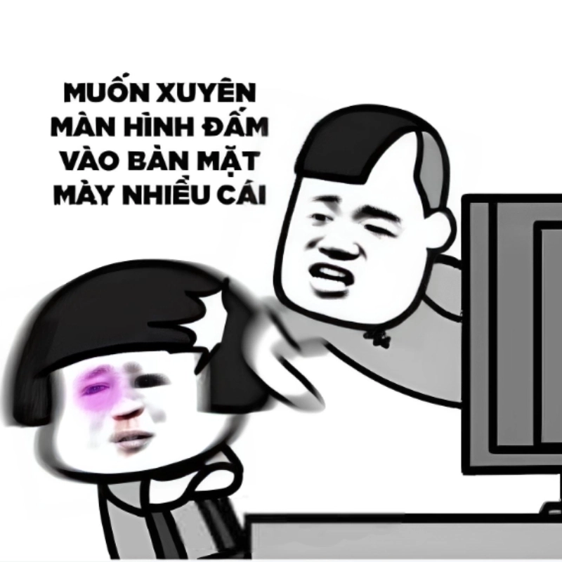 Thể hiện cá tính mạnh mẽ qua ảnh meme chửi bậy
