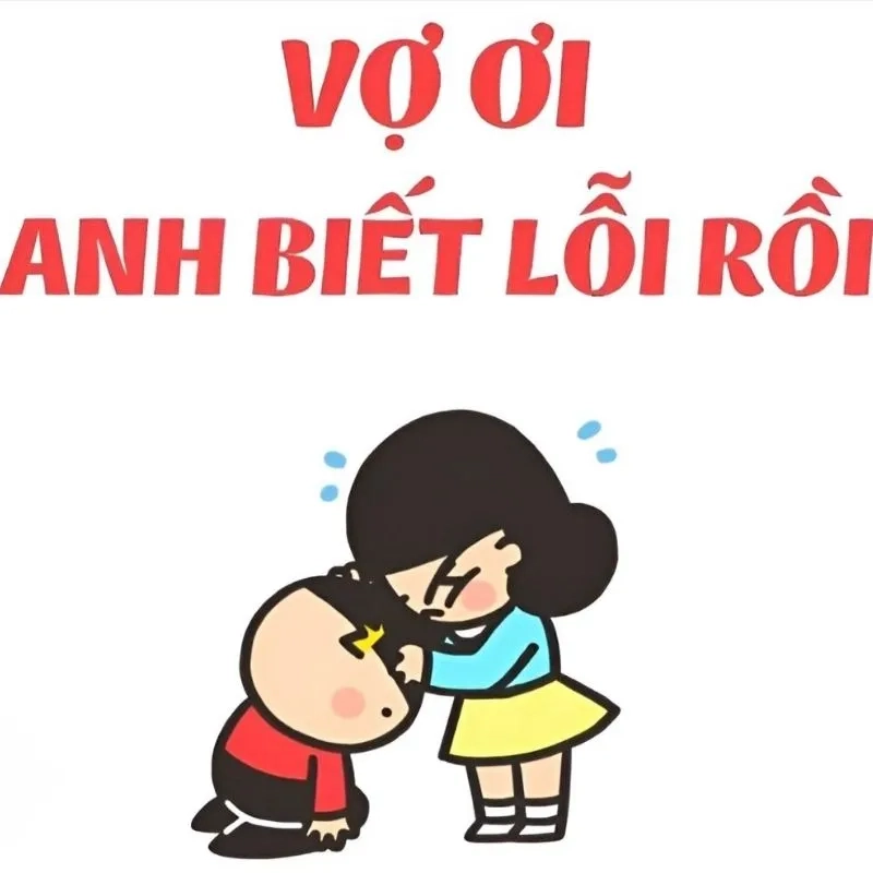 Gửi ngay meme xin lỗi người yêu để lấy lại nụ cười của ny