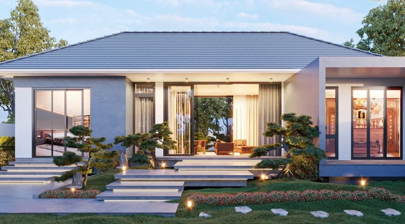 Gợi ý thiết kế nhà đẹp cấp 4 hiện đại tối ưu chi phí