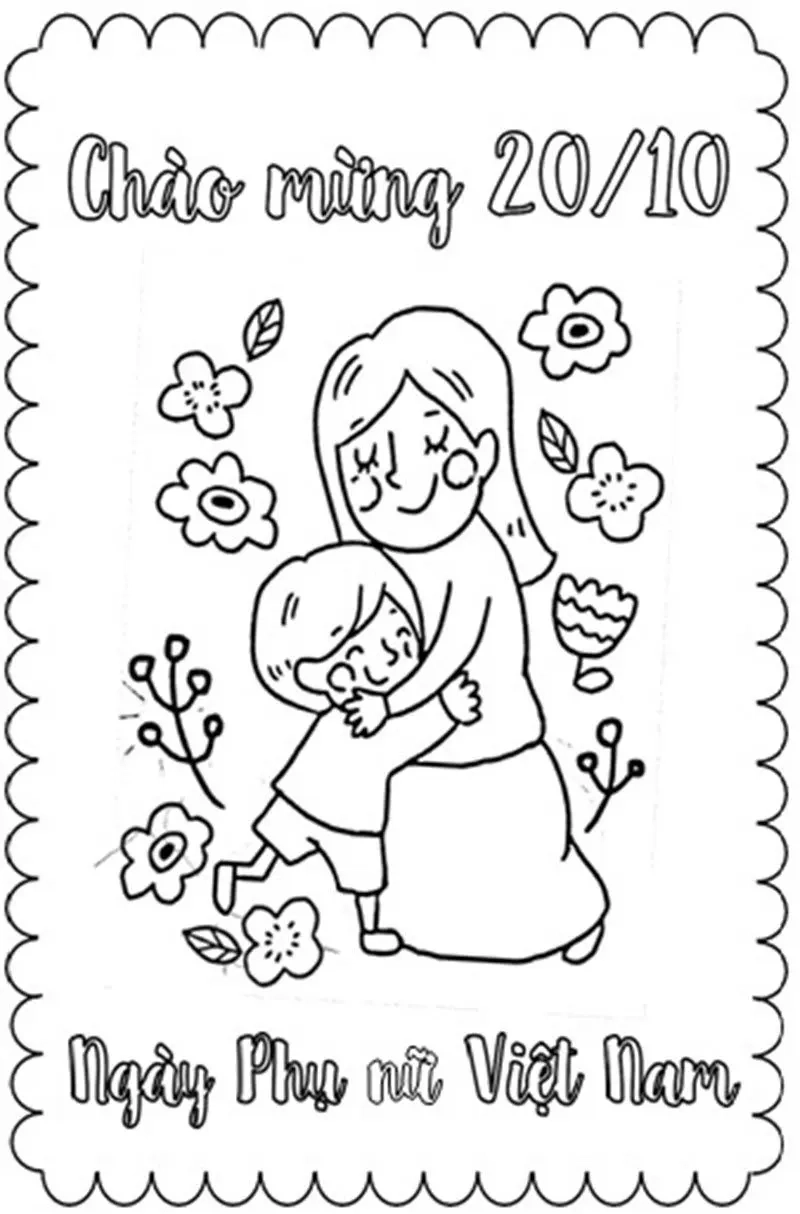 Tranh tô màu 20/10 là như thế nào?