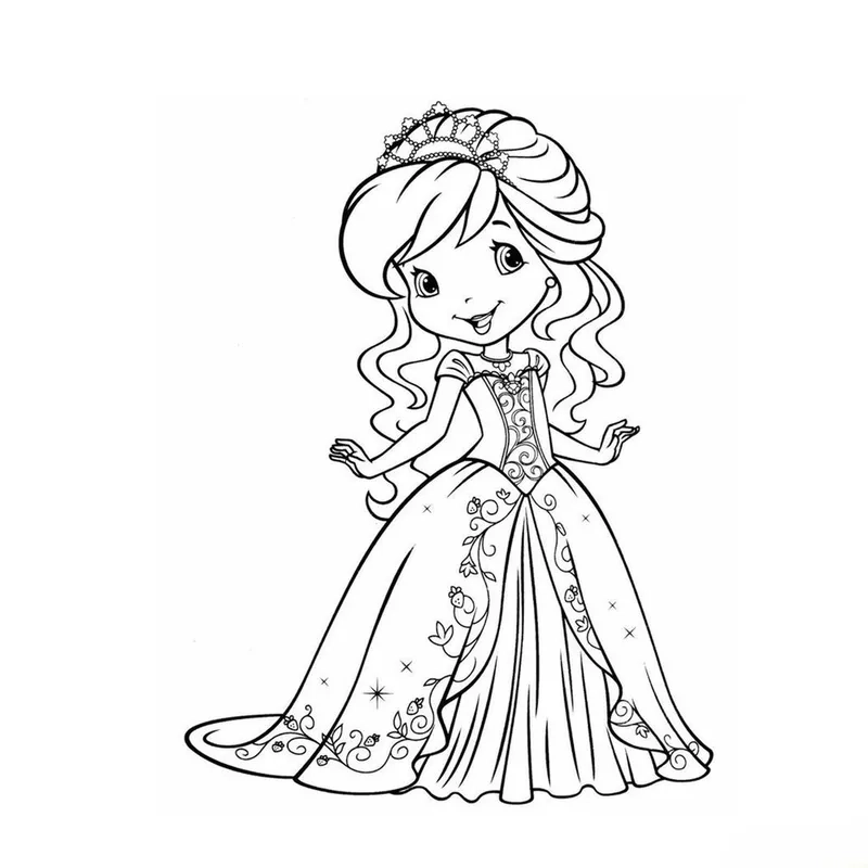 Bé gái nào cũng yêu thích tô màu búp bê