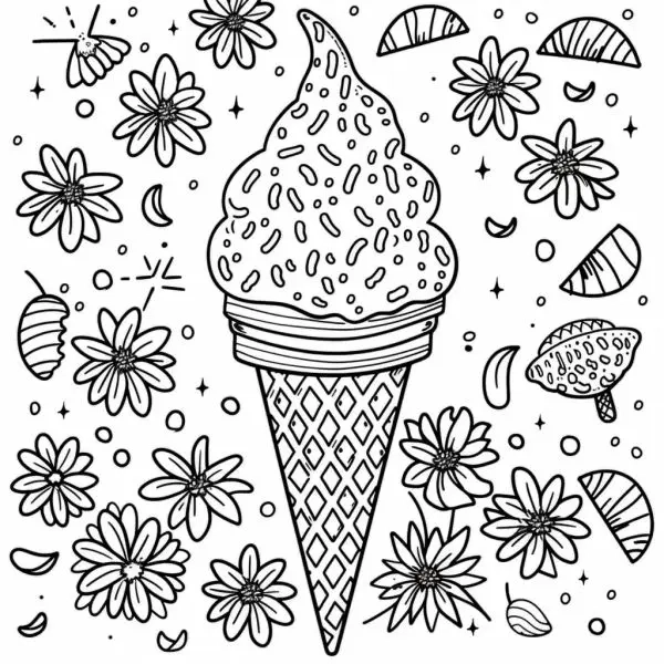 Thử sức sáng tạo với tranh tô màu que kem mập hài hước