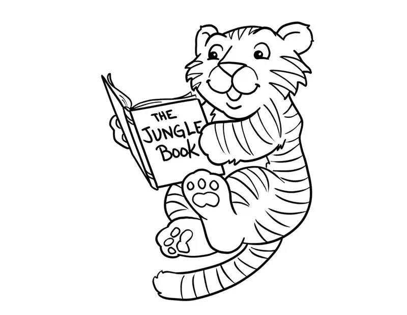 Bộ sưu tập tranh tô màu con hổ cho bé giúp bé rèn luyện sáng tạo