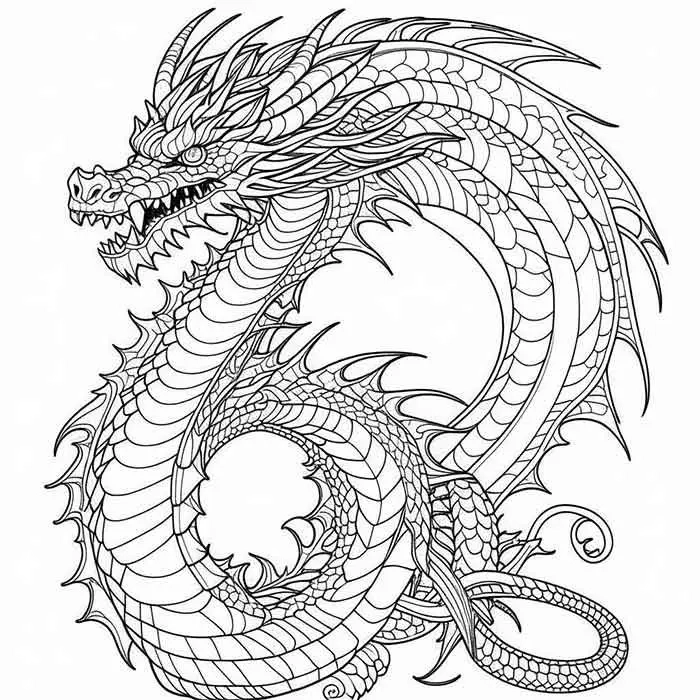 Tranh tô màu con rồng là như thế nào?