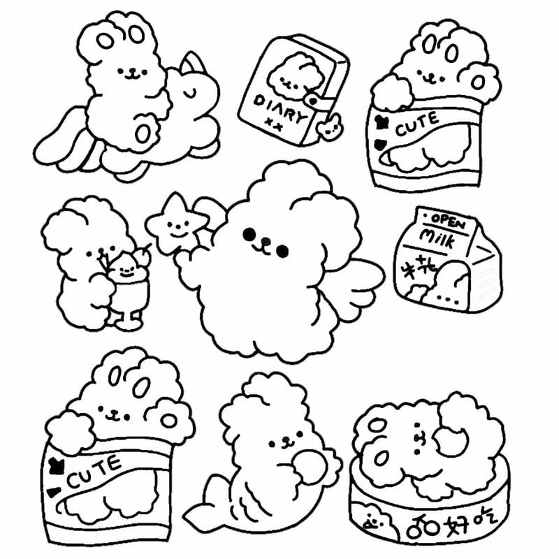 Thư giãn cùng bộ tranh tô màu cute chill độc đáo nhất hiện nay