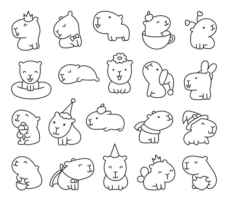 Sáng tạo không giới hạn với tranh tô màu cute chibi đầy màu sắc