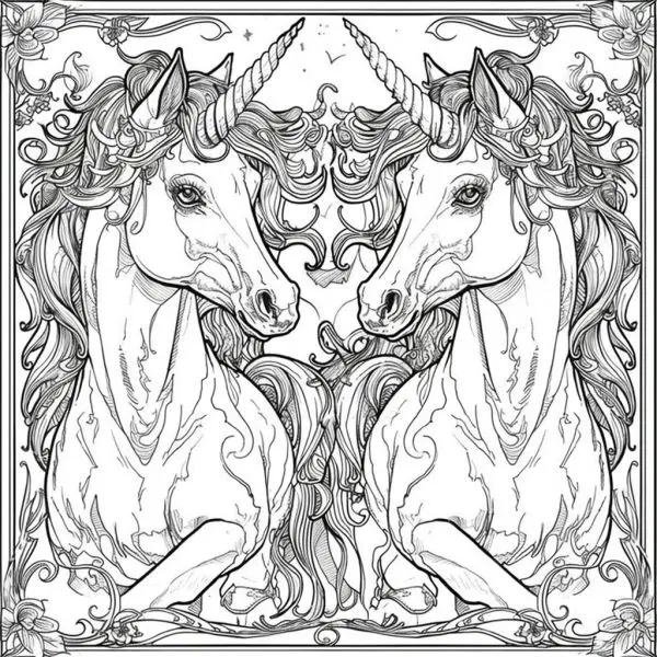 Sáng tạo cùng tranh tô màu ngựa kỳ lân cho bé thỏa sức vẽ