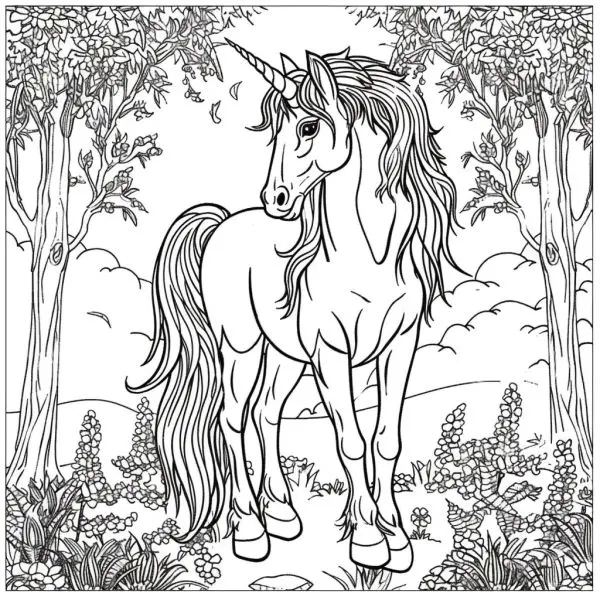 Trải nghiệm thế giới cổ tích cùng tranh tô màu kỳ lân công chúa