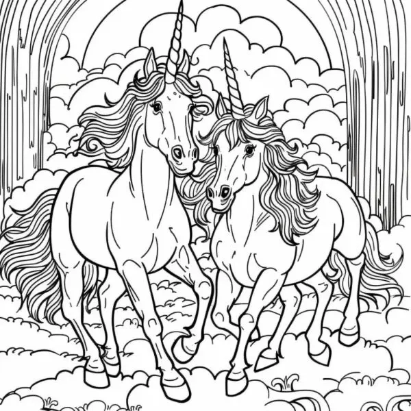 Sáng tạo nghệ thuật với bộ tranh tô màu unicorn hot trend