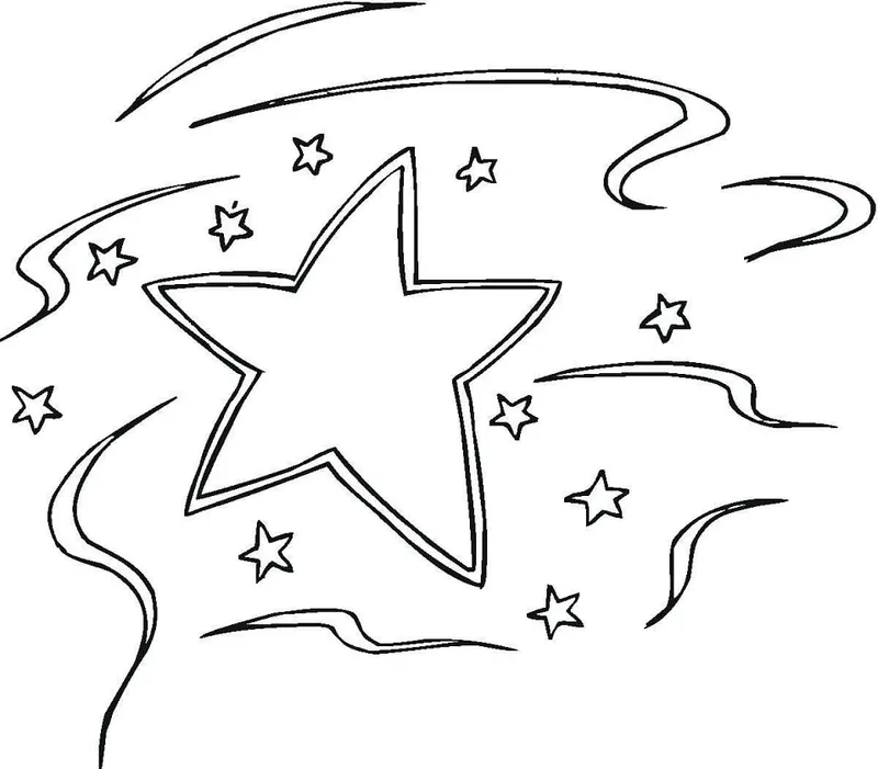 Bé sáng tạo cùng tranh tô màu ngôi sao lung linh