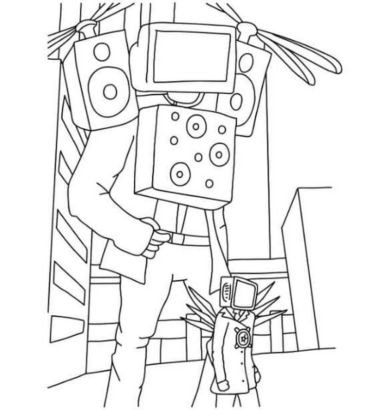 Bé thỏa thích với tranh tô màu titan cameraman cực kỳ sinh động