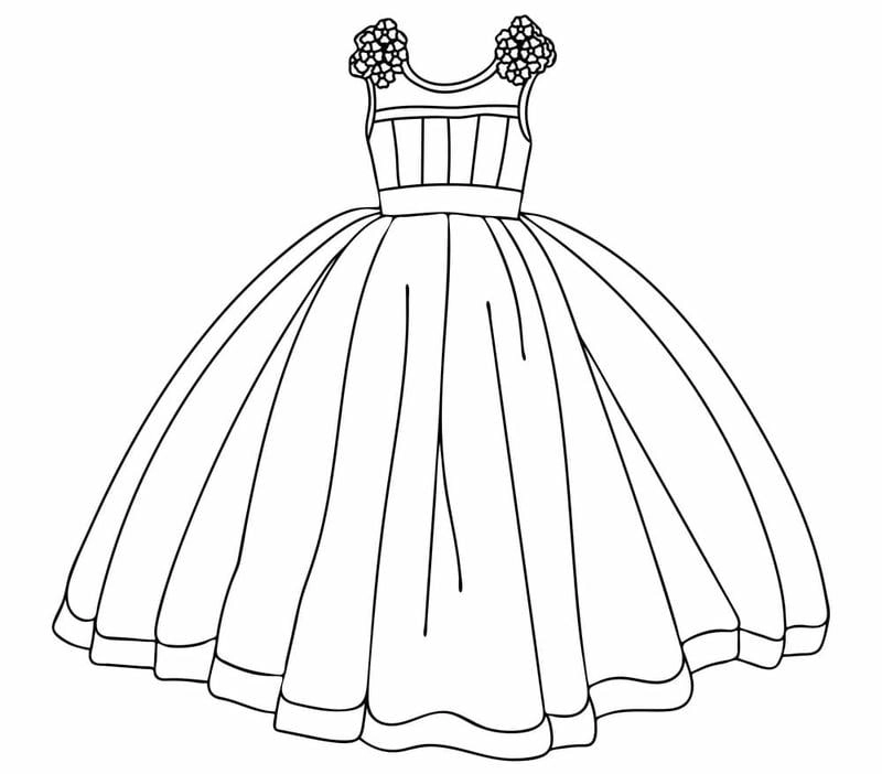 Hình ảnh siêu đẹp từ bộ váy công chúa tô màu