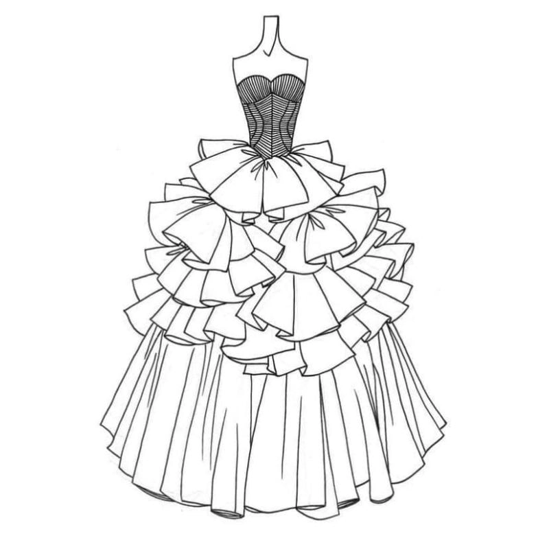 Bé gái thỏa sức sáng tạo với bộ tô màu váy công chúa