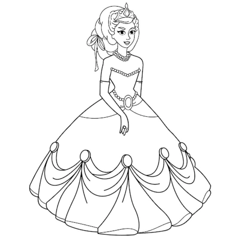 Khám phá ngay mẫu tranh tô màu cái váy mới nhất