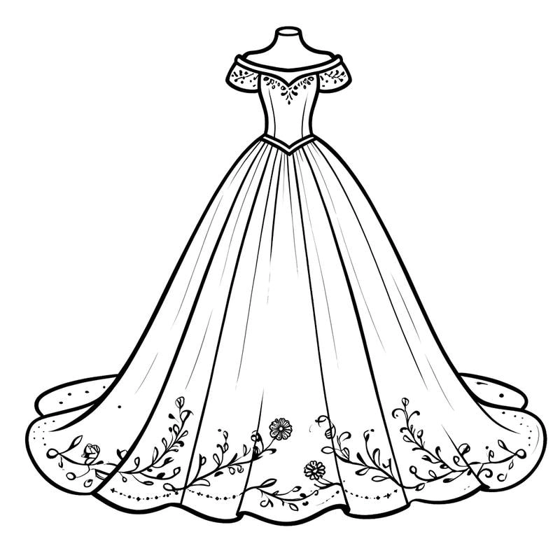 Kho ảnh đẹp lung linh từ bộ váy tô màu cực cuốn hút