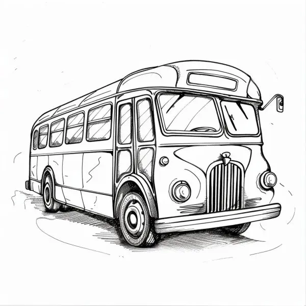 Bé thỏa sức sáng tạo cùng bộ tranh tô màu xe buýt đẹp nhất