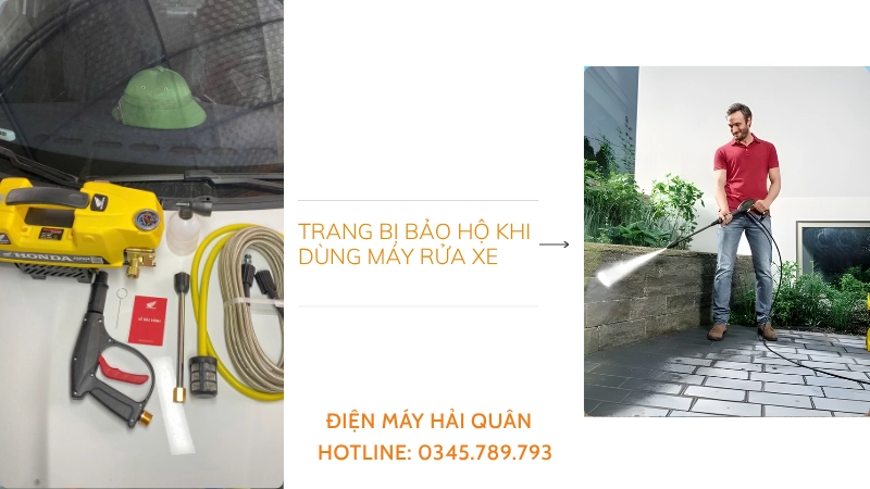 Trang bị bảo hộ nào cần khi vận hành máy rửa xe