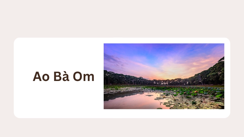 Ao Bà Om – nơi tĩnh lặng giữa nhịp sống hối hả