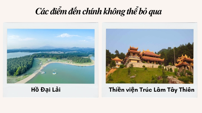 Các điểm đến không thể bỏ qua khi tới Vĩnh Phúc 