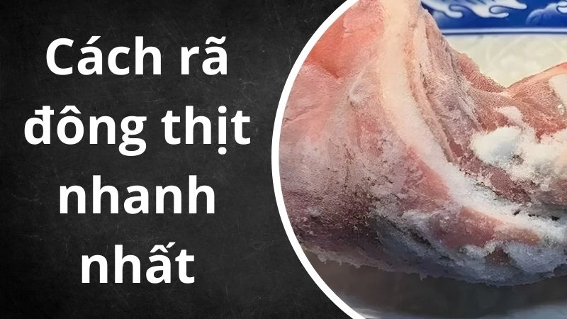 Tại sao cần rã đông thịt đúng cách?