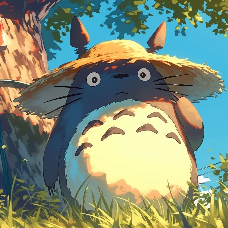 Totoro poster đẹp mang phong cách nghệ thuật