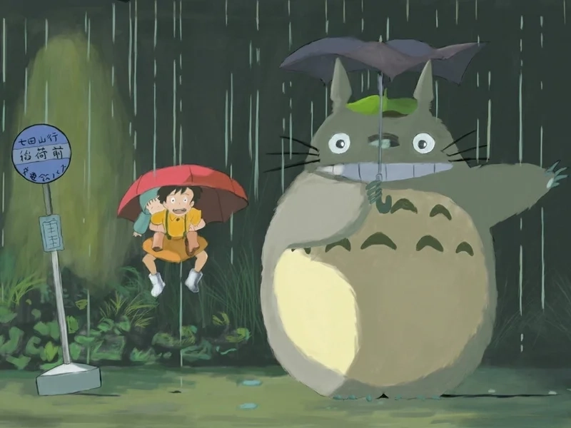 Hình nền totoro dễ thương mang màu sắc tuổi thơ