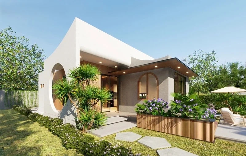 Mẫu nhà vườn nghỉ dưỡng yên bình thư giãn