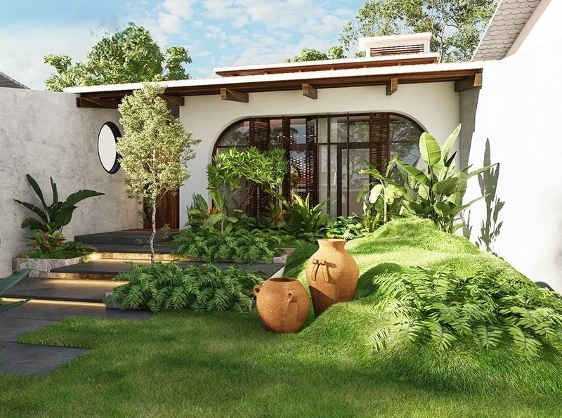 Mẫu nhà vườn rẻ đẹp tiết kiệm chi phí xây dựng