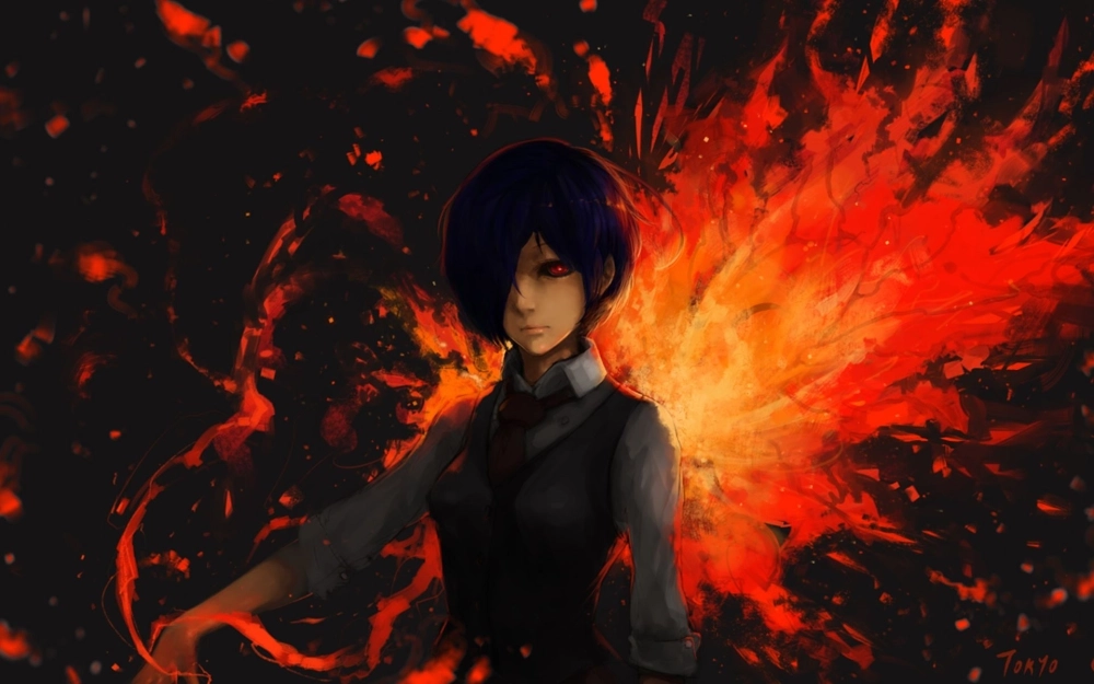 Fanart Touka Kirishima sáng tạo và đầy cảm xúc